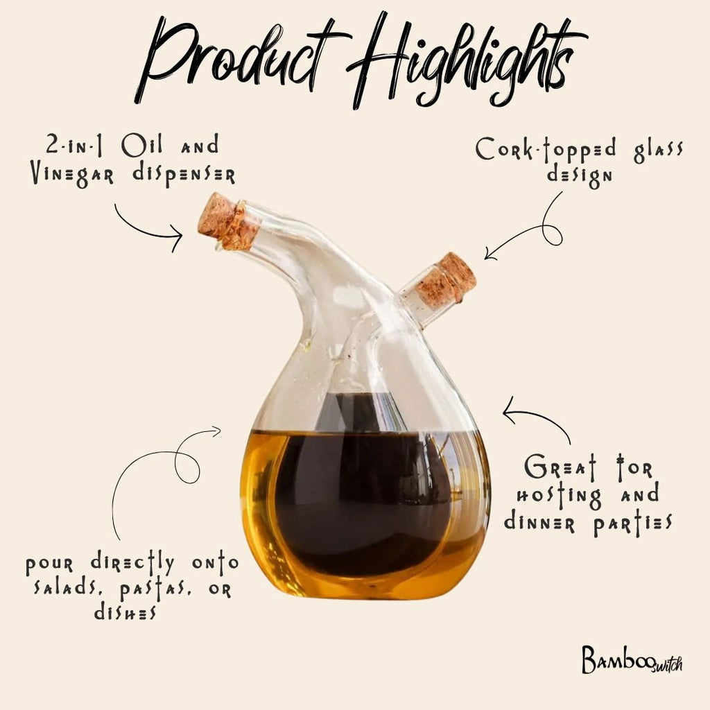 Glass Oil and Vinegar Cruet