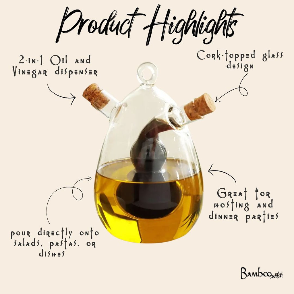 Glass Oil and Vinegar Cruet