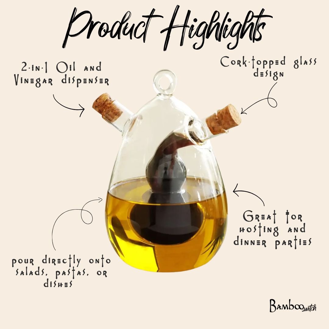 Glass Oil and Vinegar Cruet