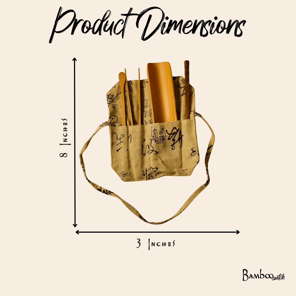 Gongfu Bamboo Tea Tools With Pouch