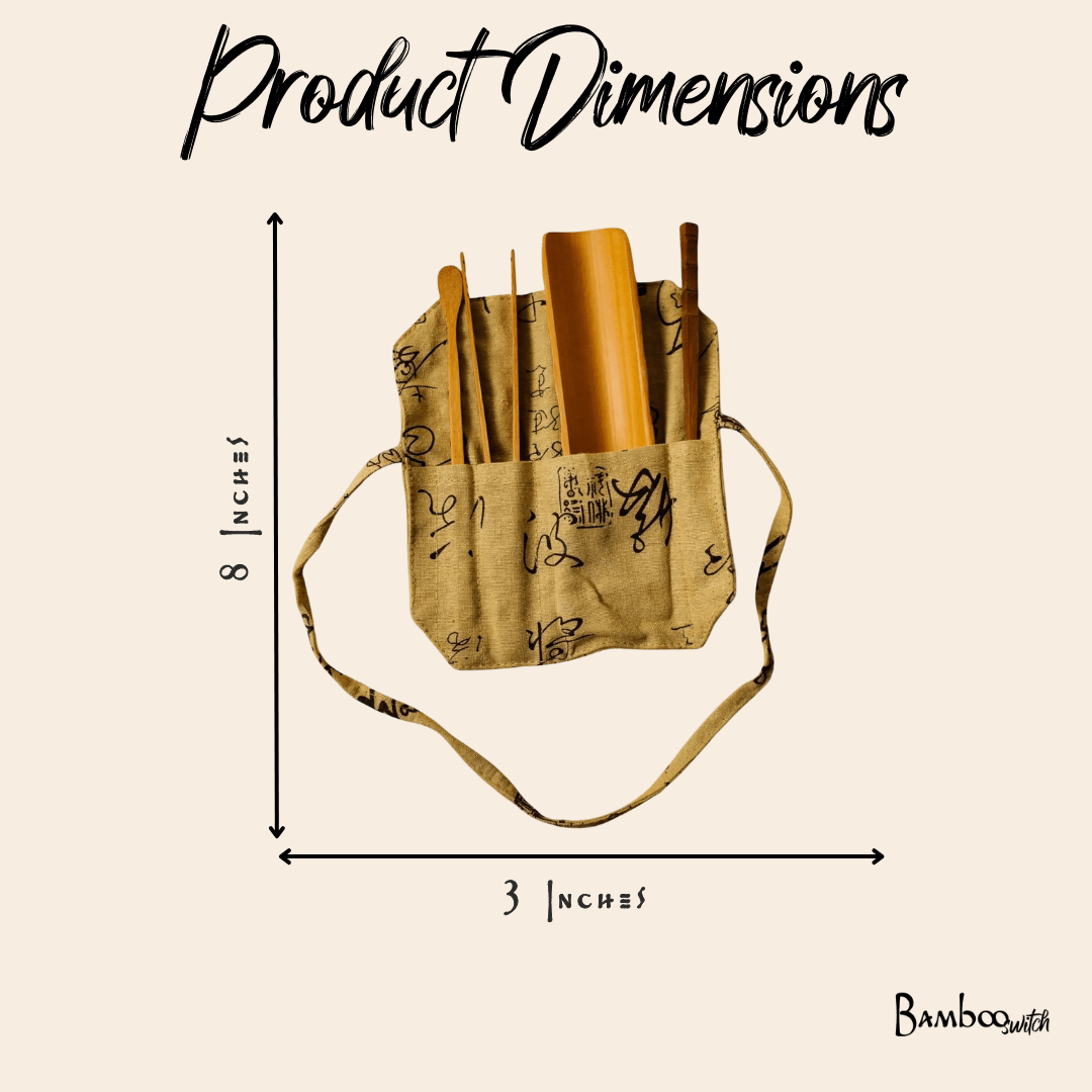 Gongfu Bamboo Tea Tools With Pouch