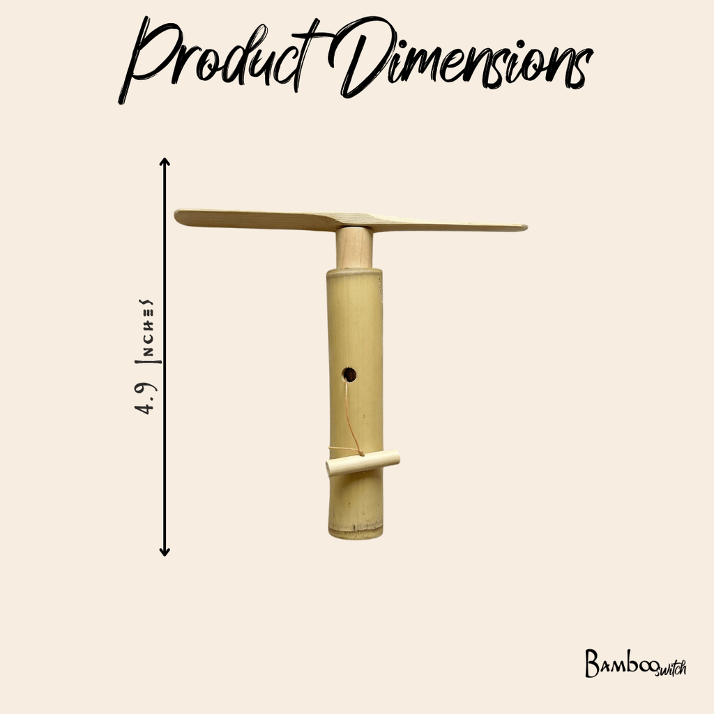 Bamboo Dragonfly Copter Toy | Handmade
