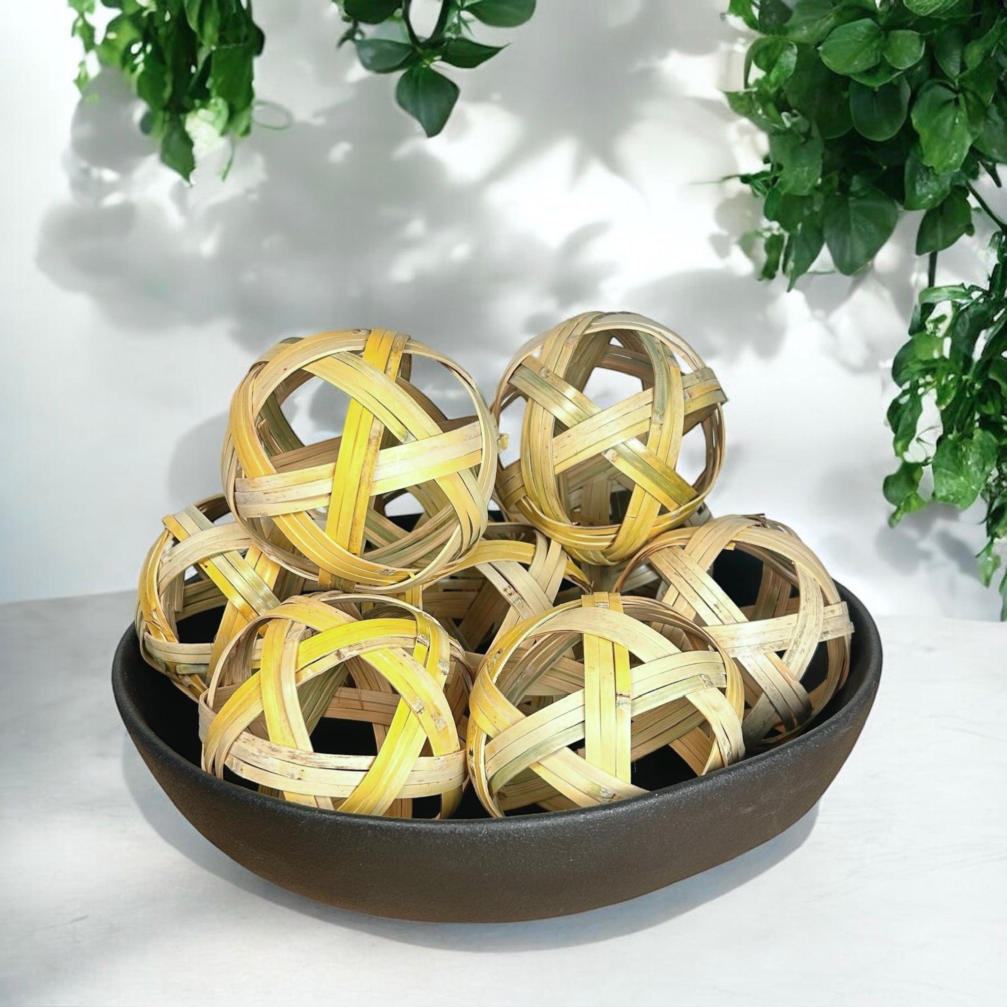 Bamboo Ornament | Handwoven | Decorative Ball
