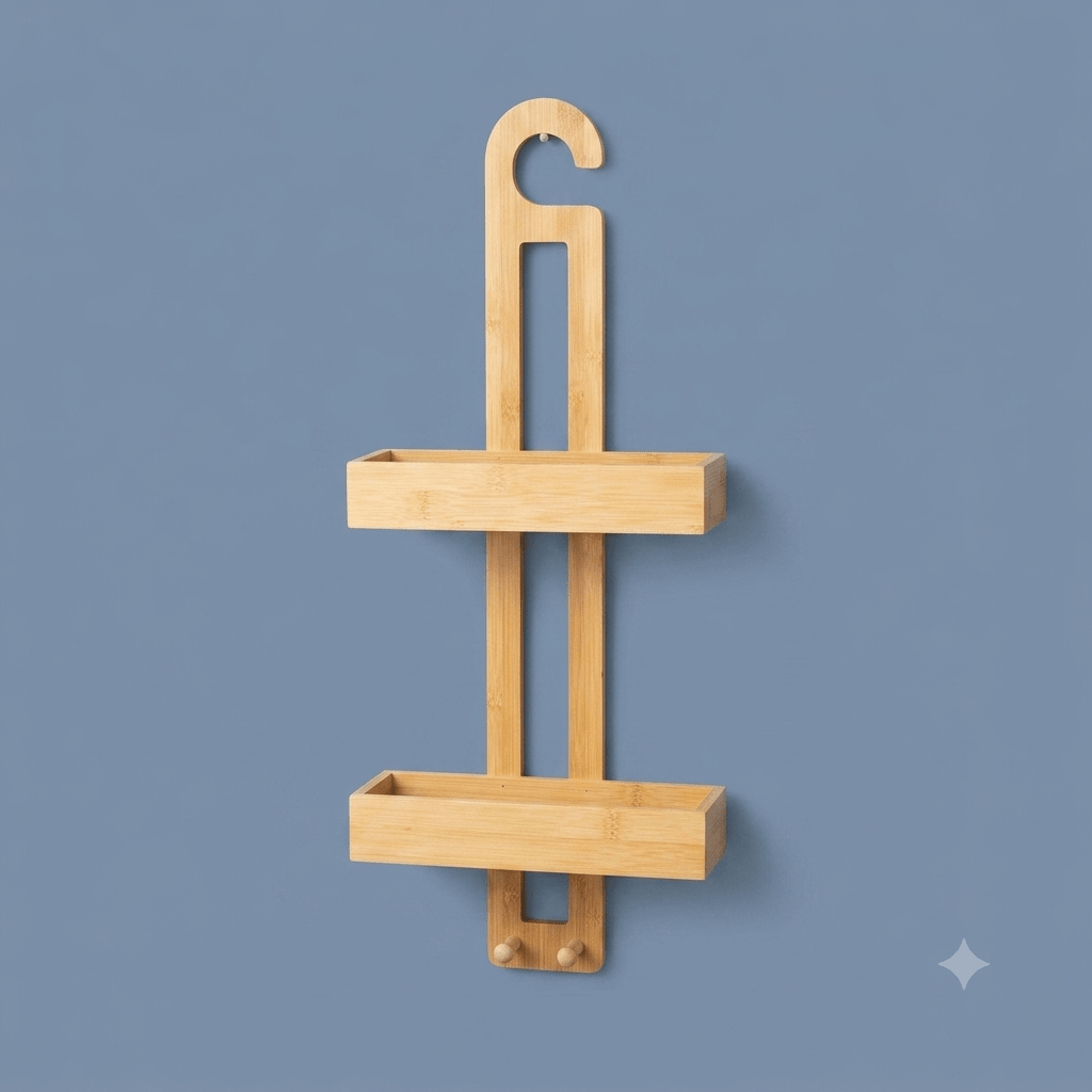 Hanging Bamboo Shower Caddy