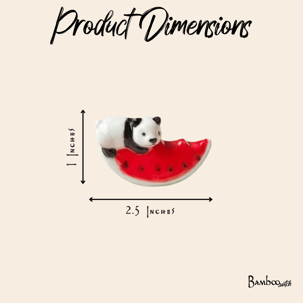 Panda & Watermelon Chopstick Rest | Set of 2