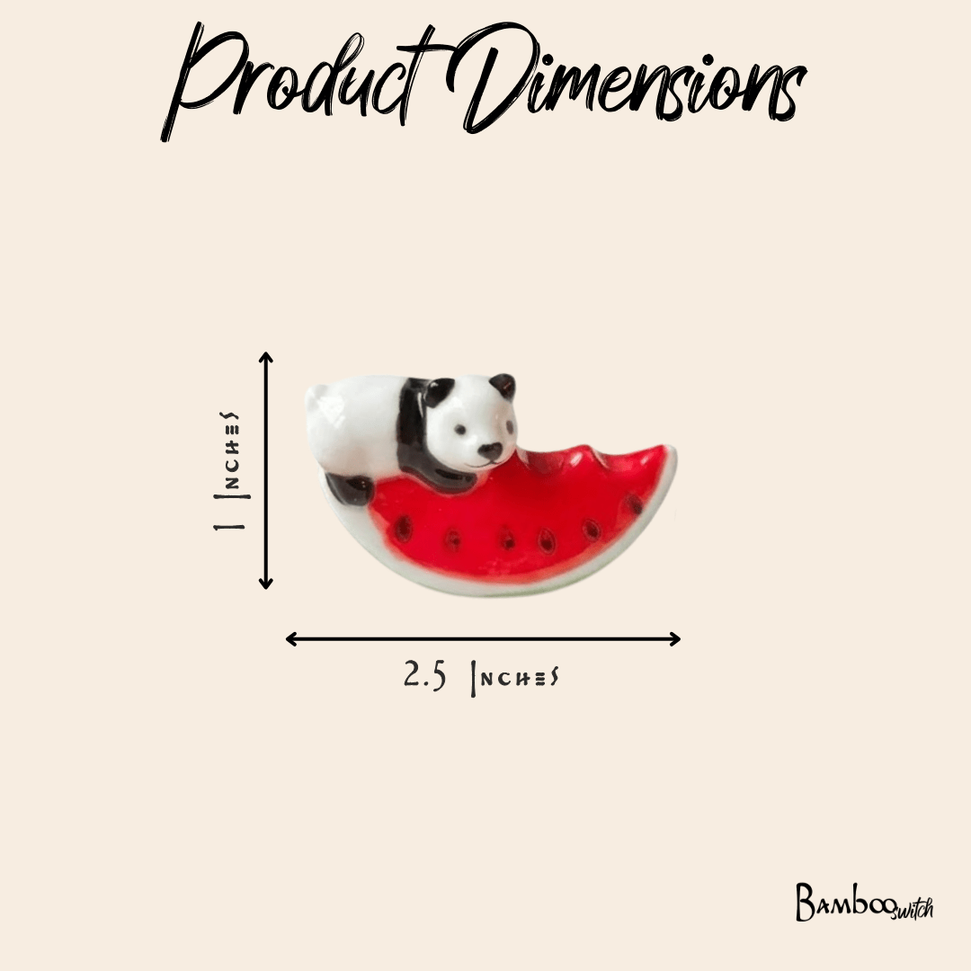 Panda & Watermelon Chopstick Rest | Set of 2