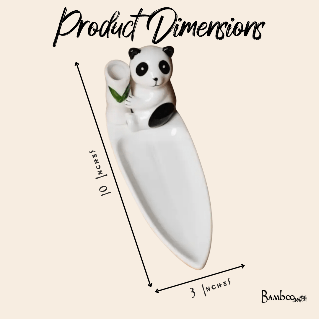 Porcelain Panda Chopstick Holder