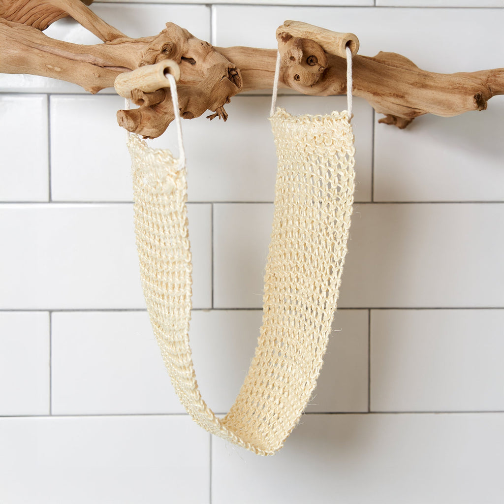 Sisal Back Scrubber with Bamboo Handles