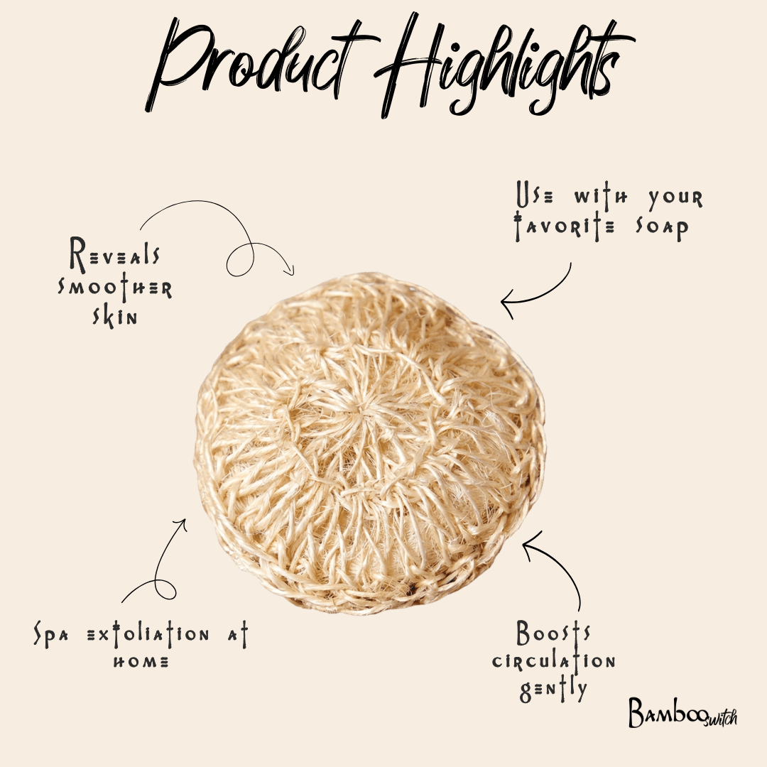 Sisal Exfoliating Body Scrubber