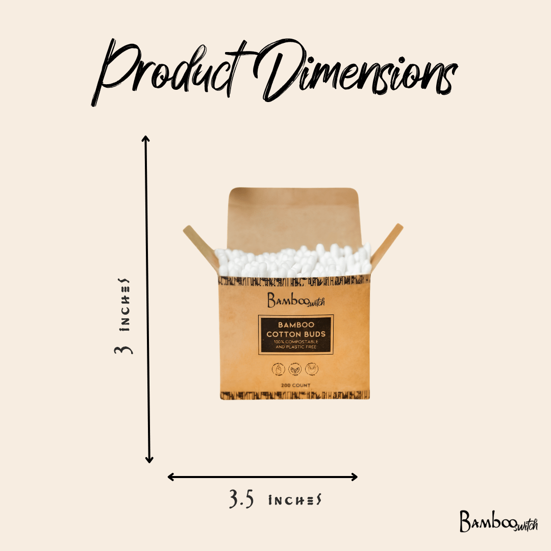 Bamboo Cotton Ear Buds 200 ct