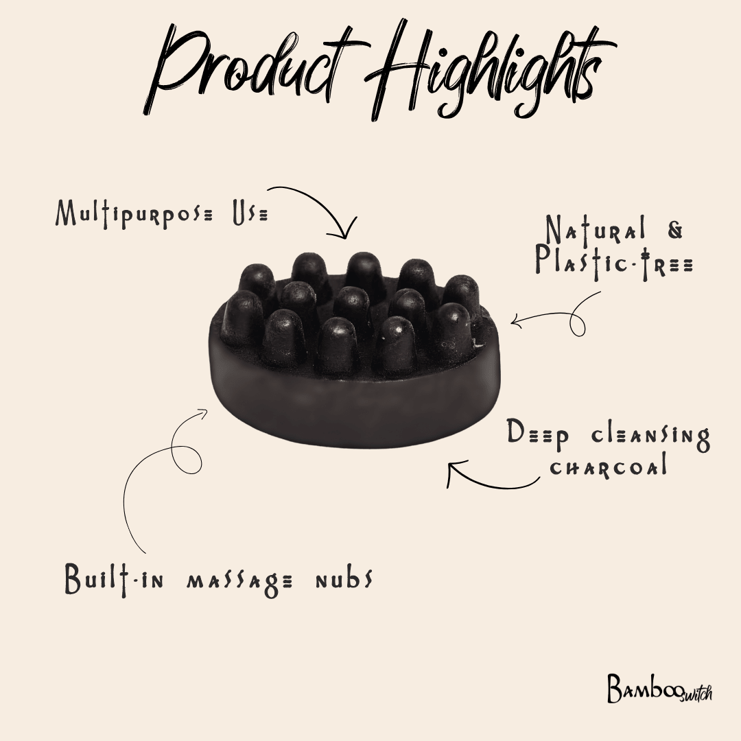 Massage Soap Bar | Charcoal