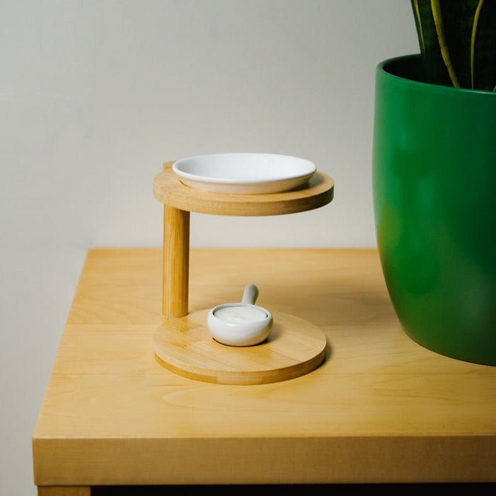 Bamboo Wax Melt Burner | Modern Rod