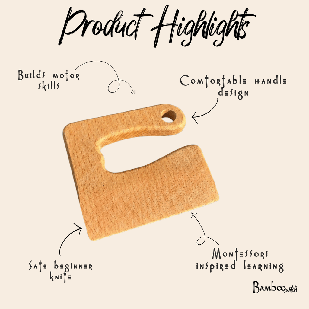 Wooden Dough Cutter Knife