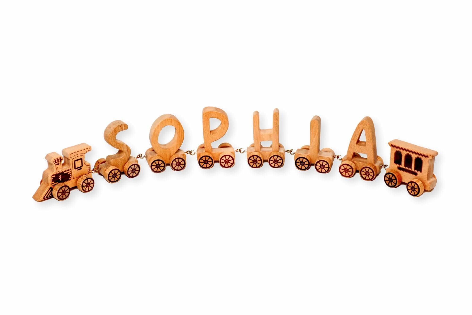 Wooden Letter Train Puzzle