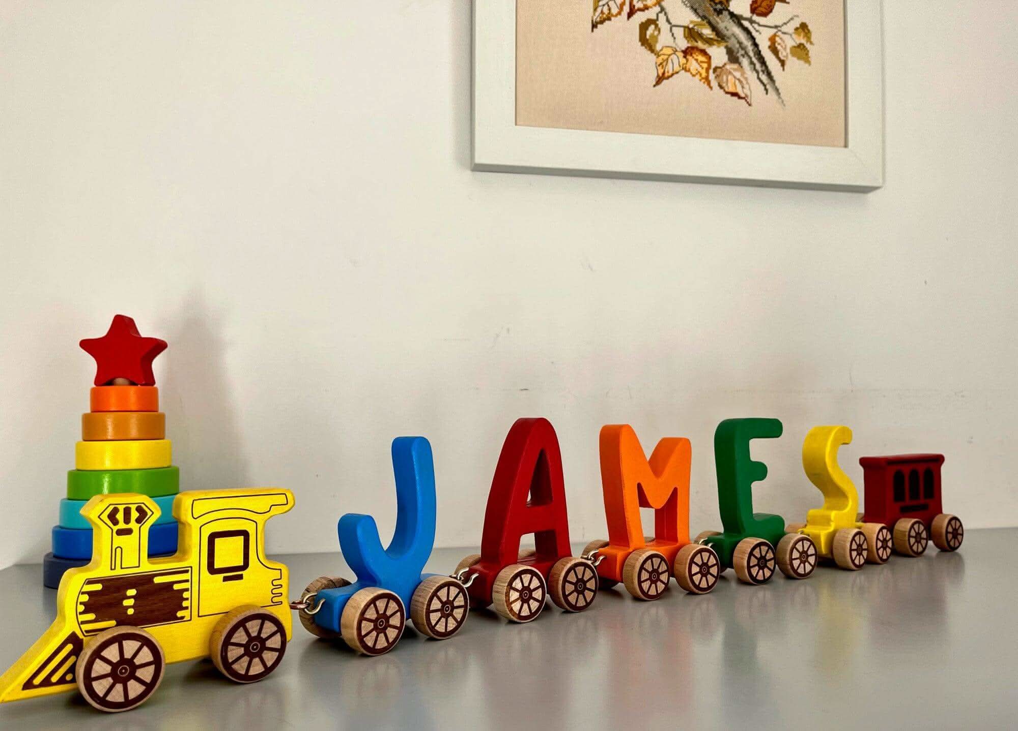 Wooden Letter Train Puzzle