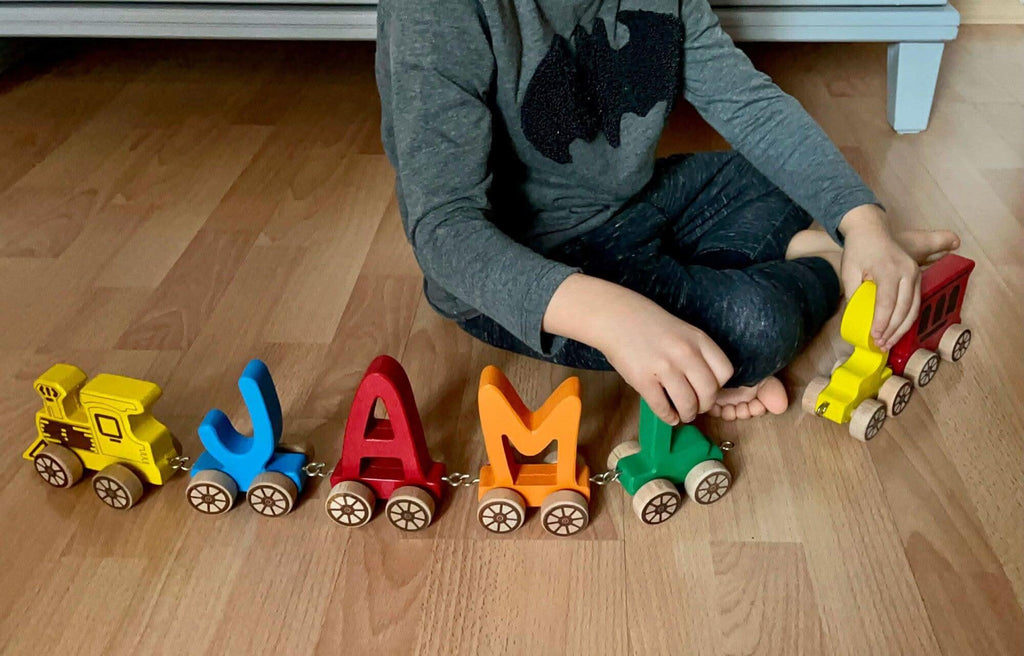 Wooden Letter Train Puzzle