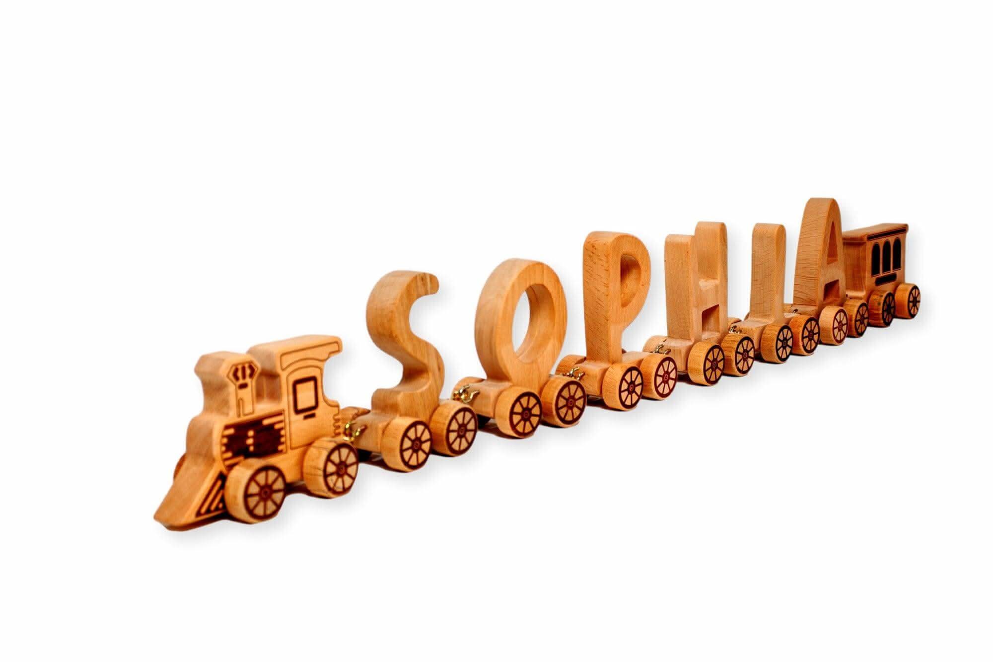 Wooden Letter Train Puzzle
