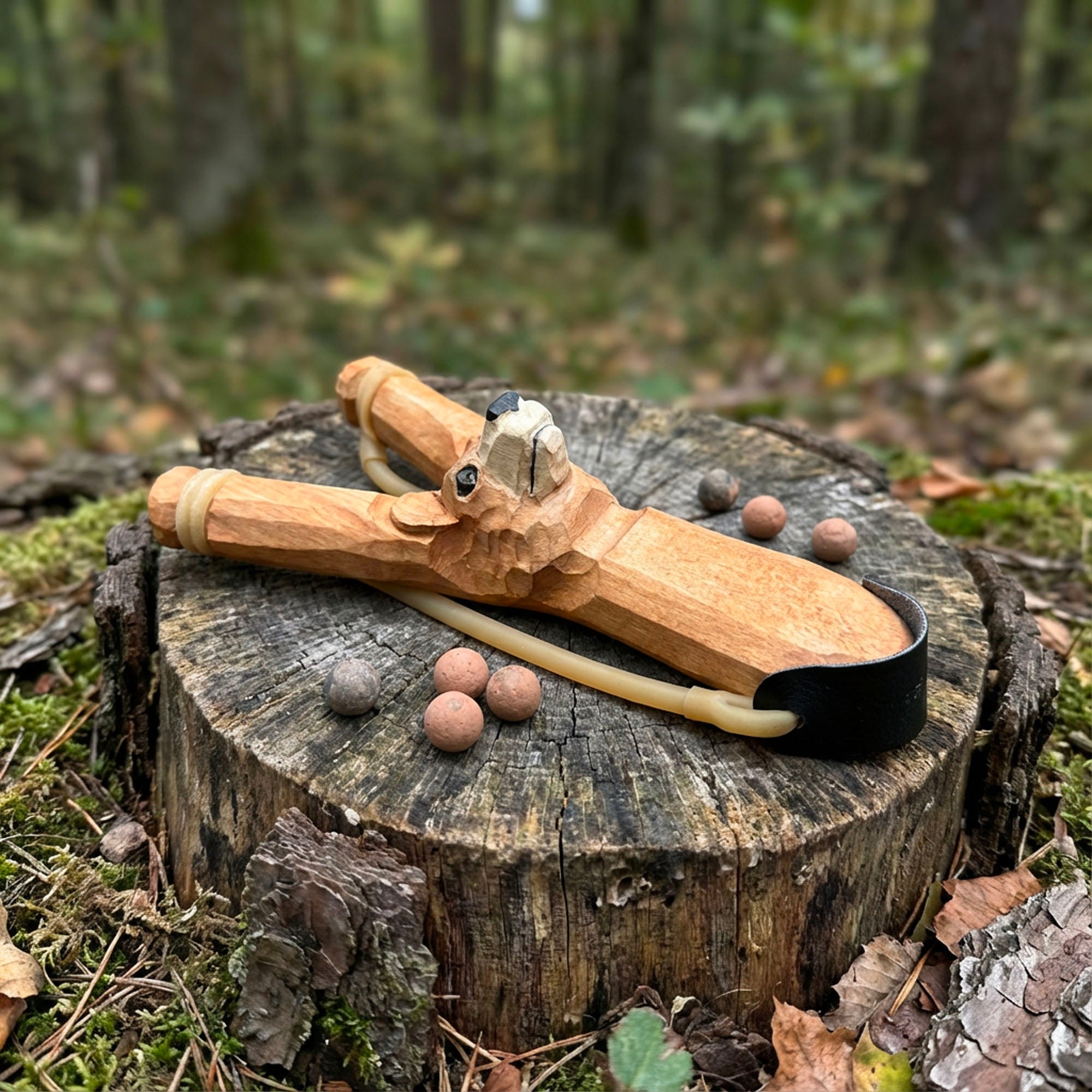 Wooden Toy | Animal Slingshot