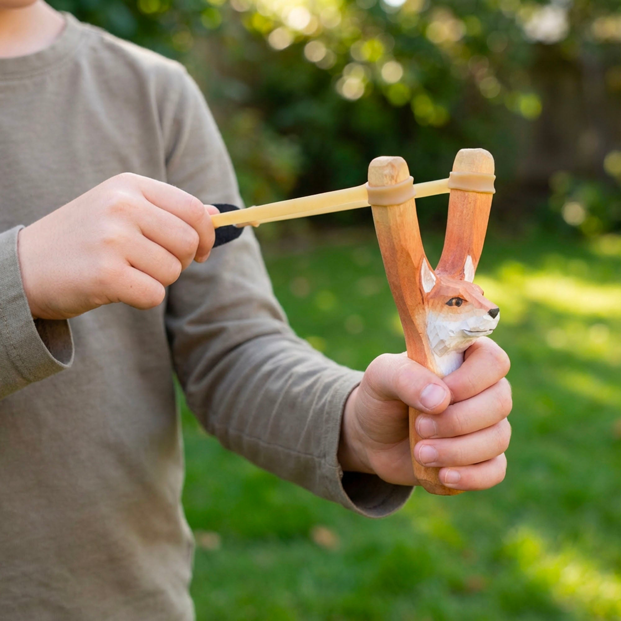 Wooden Toy | Animal Slingshot