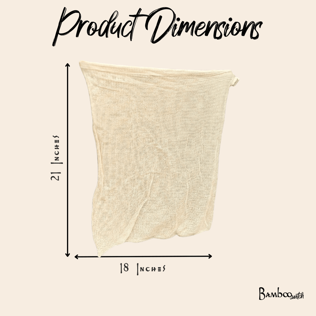 XL Cotton Delicates & Laundry Bag
