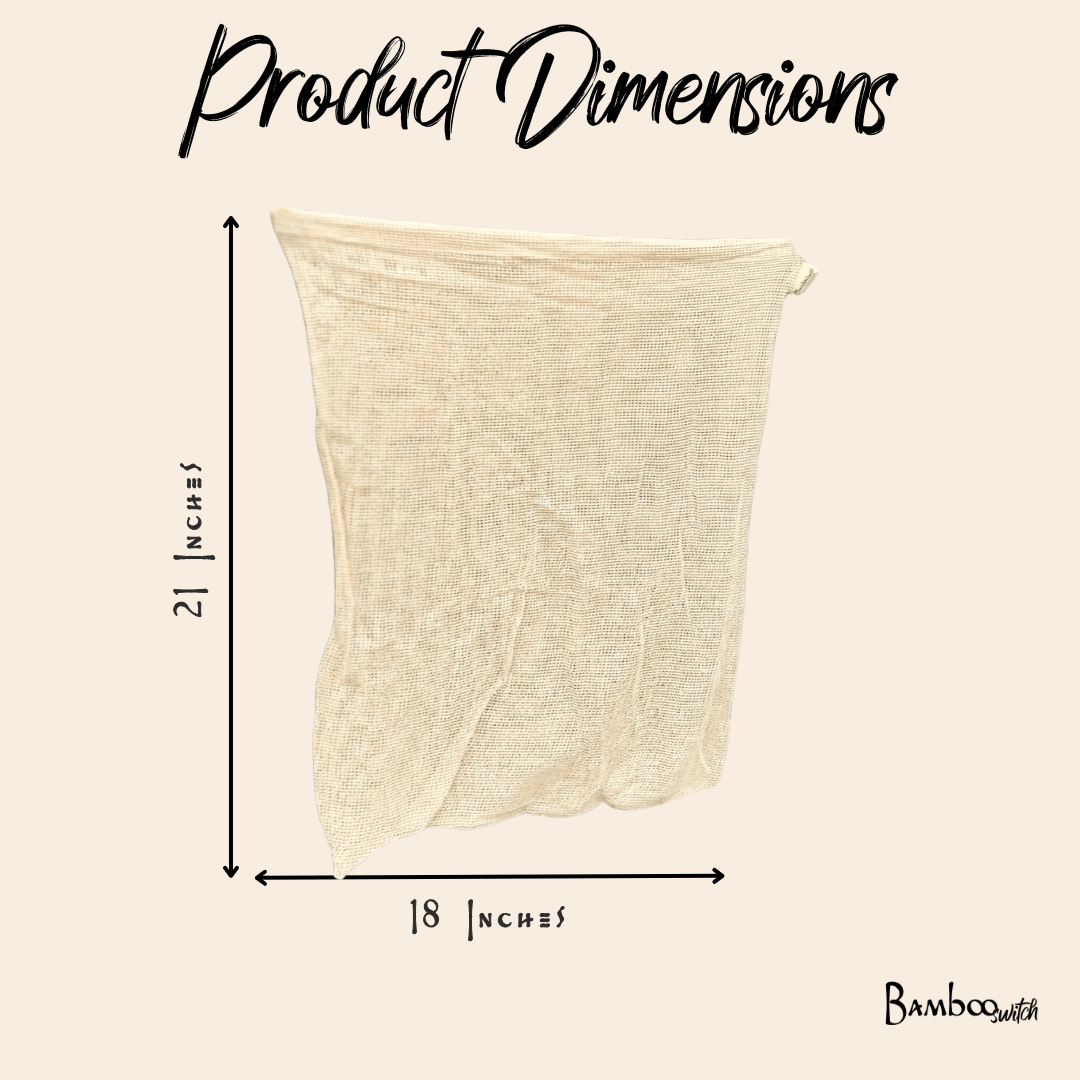 XL Cotton Delicates & Laundry Bag